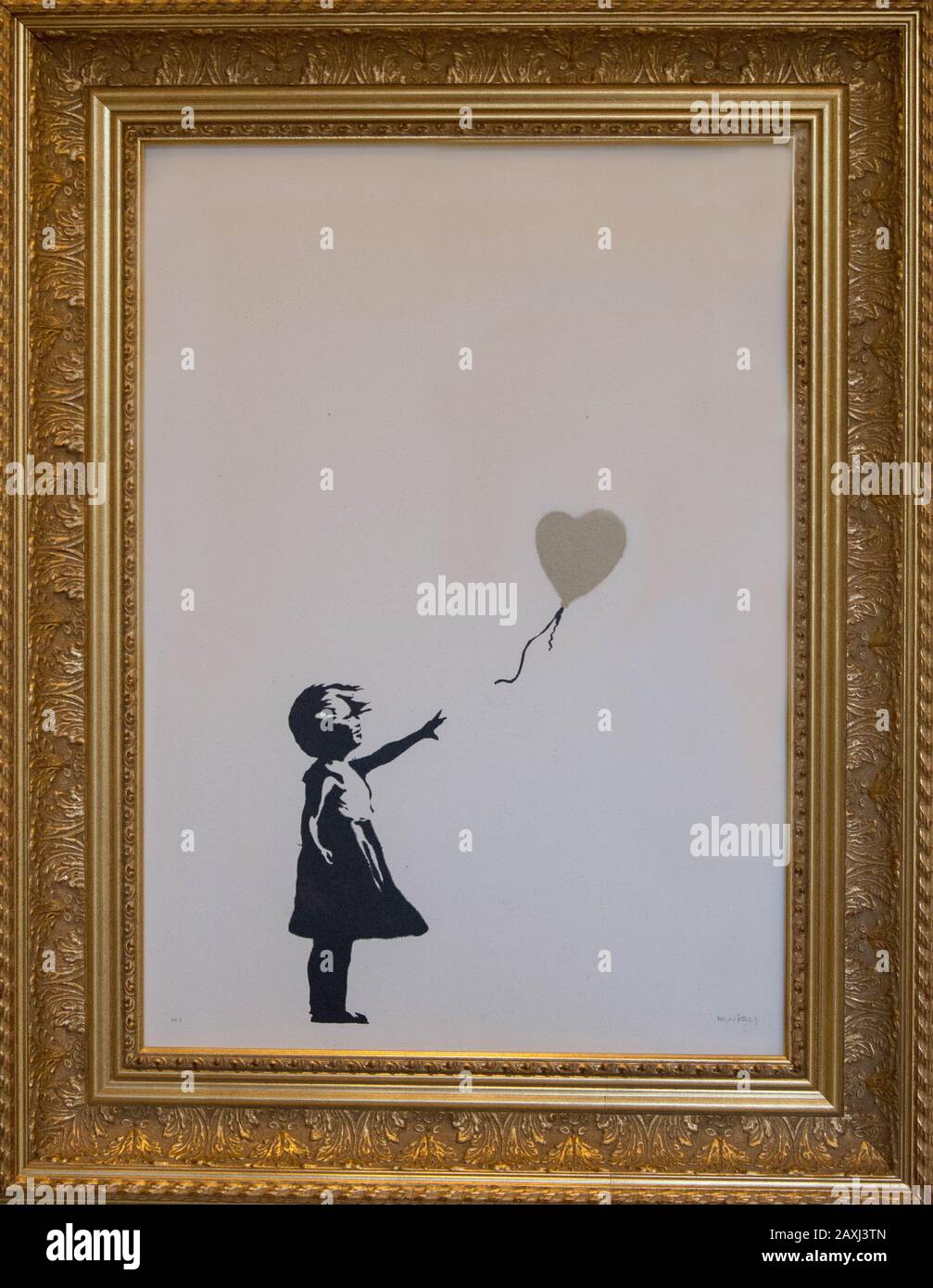 Poster Banksy 'Fille Au Ballon' Sur Toile - Déco Murale Moderne 20x30 Cm Pour Salon Ou Chambre