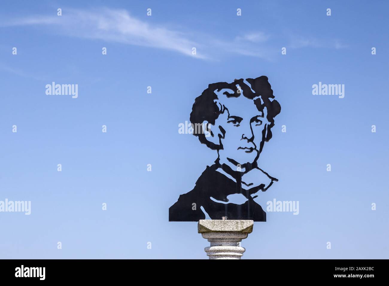 Portrait Du Roi Ludwig Ii Par Walter Angerer Le Jeune, Prien Am Chiemsee, Chiemgau, Haute-Bavière, Bavière, Allemagne Du Sud, Allemagne, Europe Banque D'Images