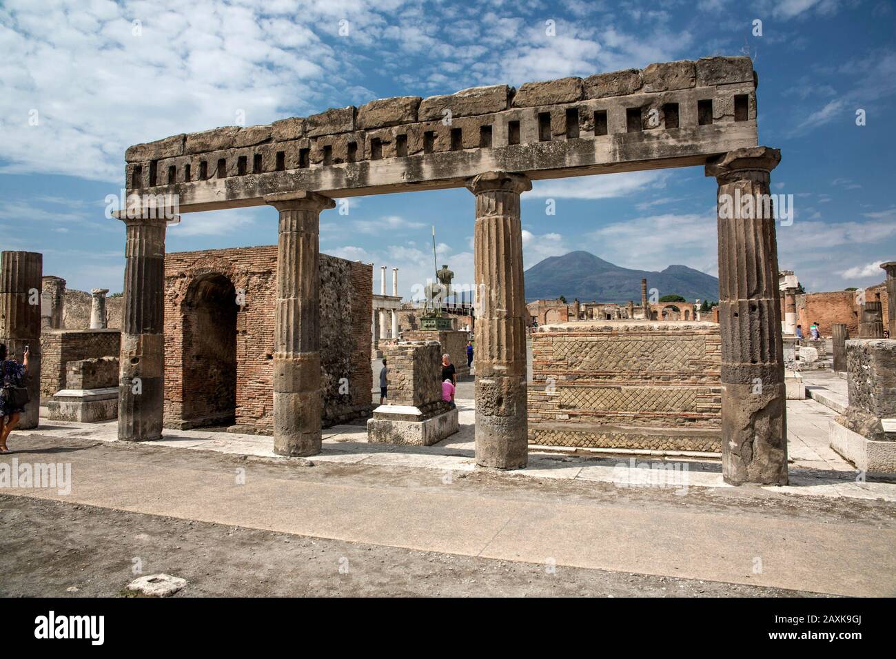 Stadt Pompei, mort 79 n. Chr. unter der Asche des Vulkans Vesuv begraben wurde. Banque D'Images