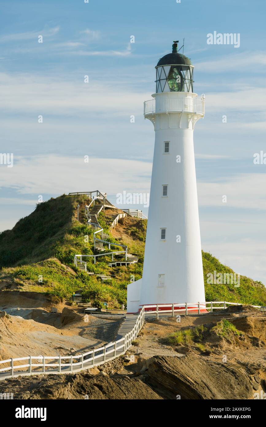 Phare De Castle Point, Sandstone, Wellington, Île Du Nord, Nouvelle-Zélande, Océanie Banque D'Images