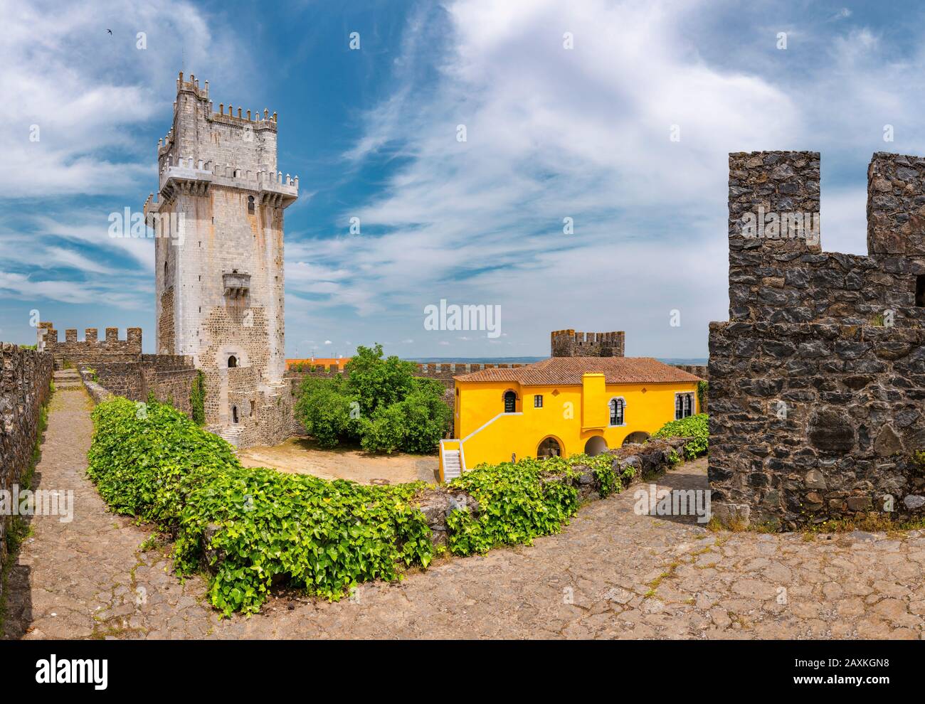 La tour de courrier du Castelo de Beja, Beja, Portugal, Banque D'Images