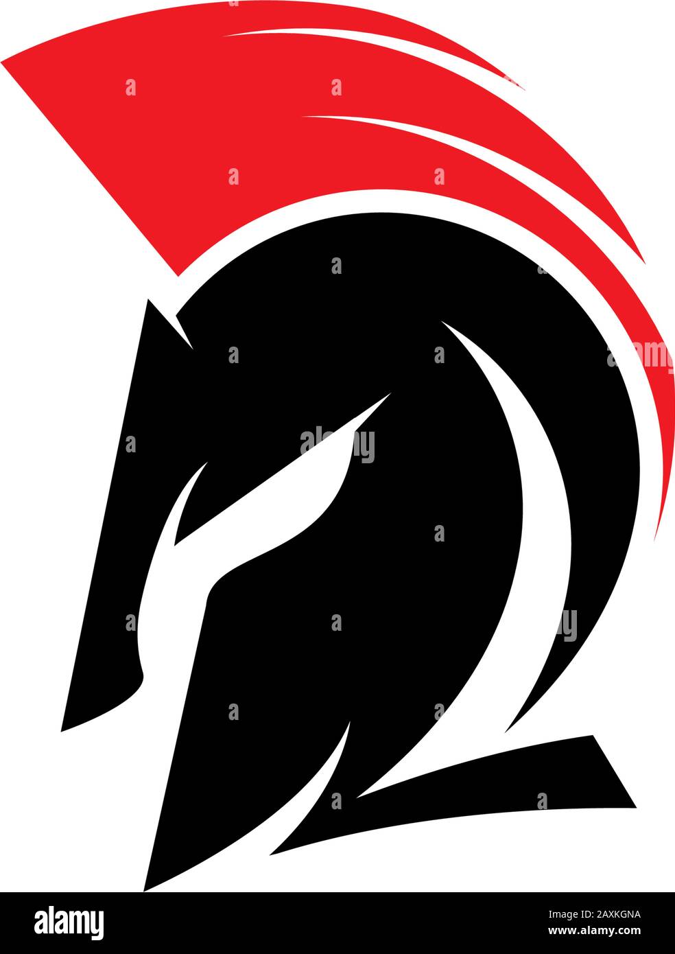Illustration de l'icône vectorielle du casque Spartan Illustration de Vecteur