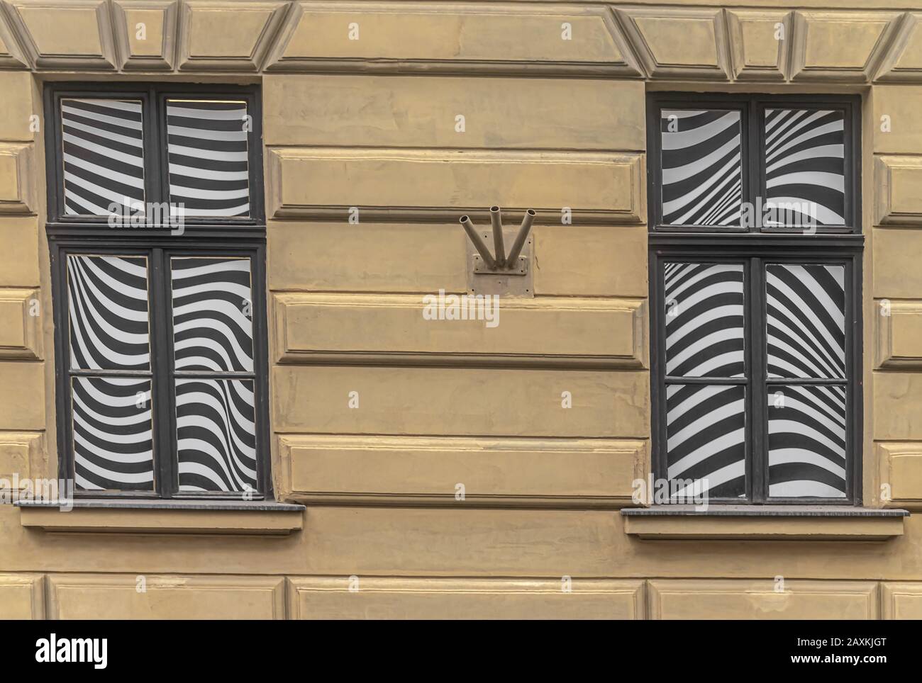 Aujourd'hui est ouvert le premier Musée des illusions optiques à Sarajevo Banque D'Images