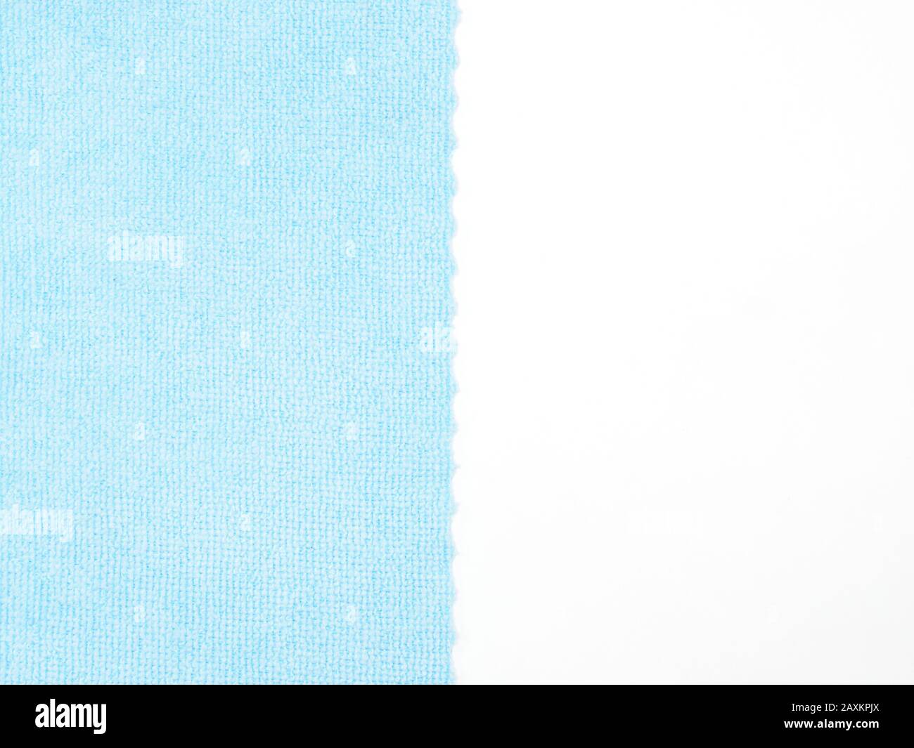 Fond en tissu blanc et bleu Banque D'Images