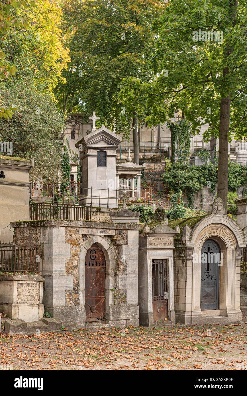 Cimetière du Père Lachaise, Paris, France Banque D'Images