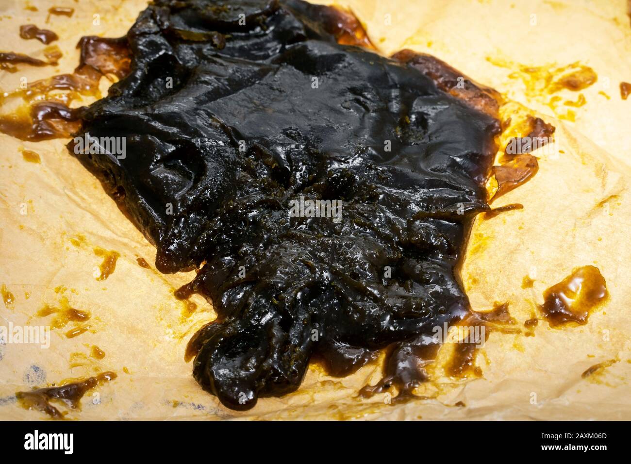 la cire de pâte de marijuana à usage médical a transformé la proximité de concentré d'huile de cannabis en californie Banque D'Images