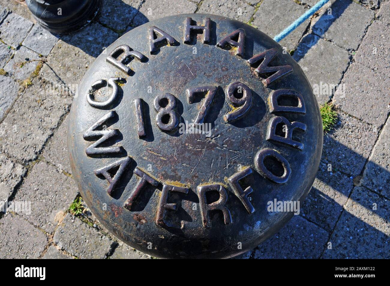 Haut d'un balard amarré - Dubgarvon. Banque D'Images