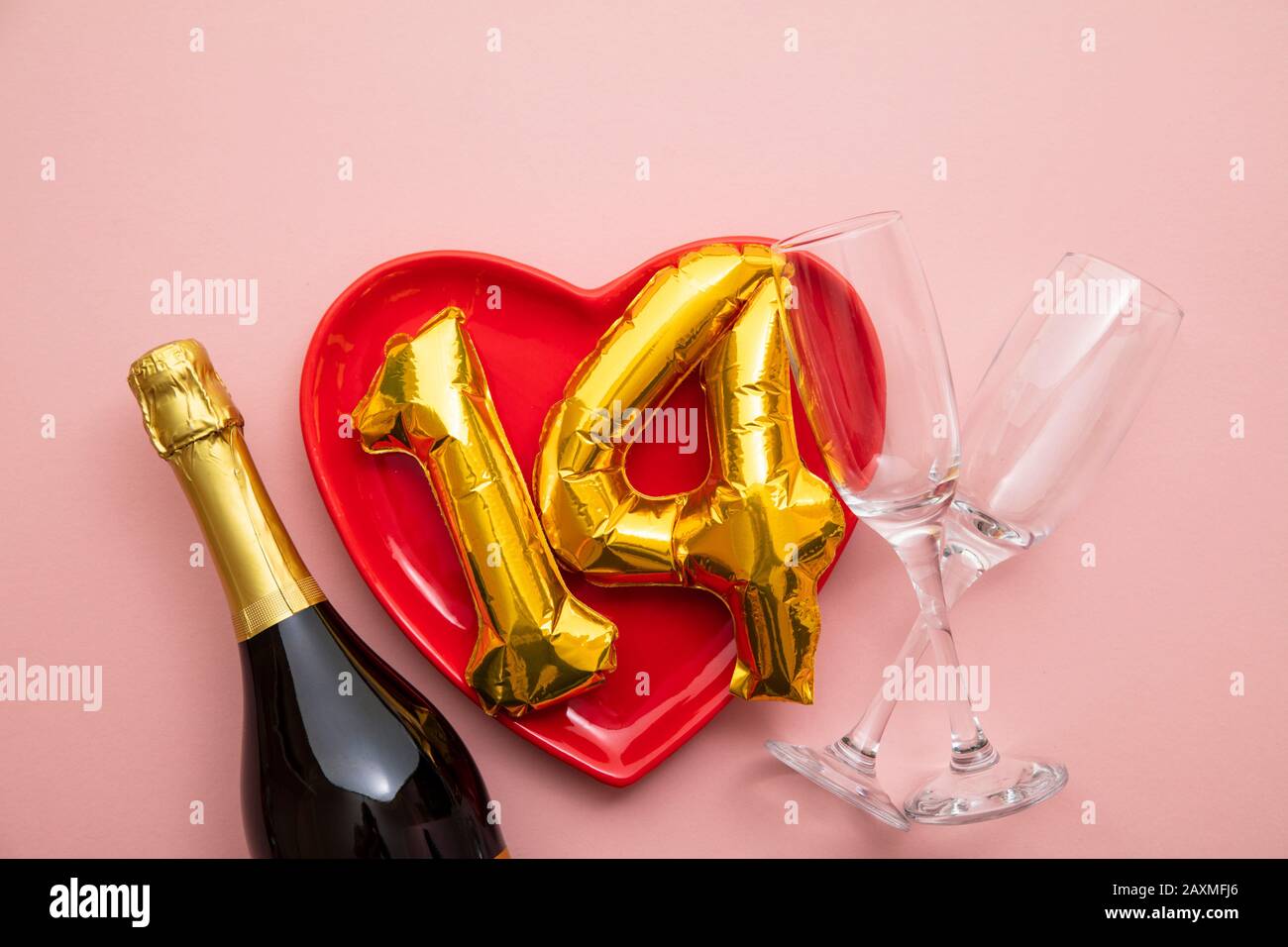 14 février fond romantique de la Saint Valentin Banque D'Images