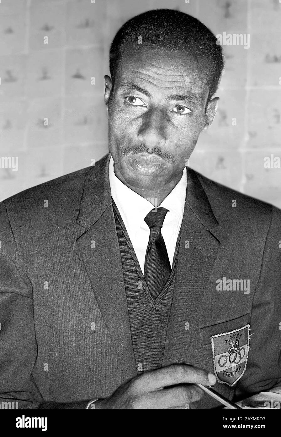 Abebe Bikila Banque D'Images