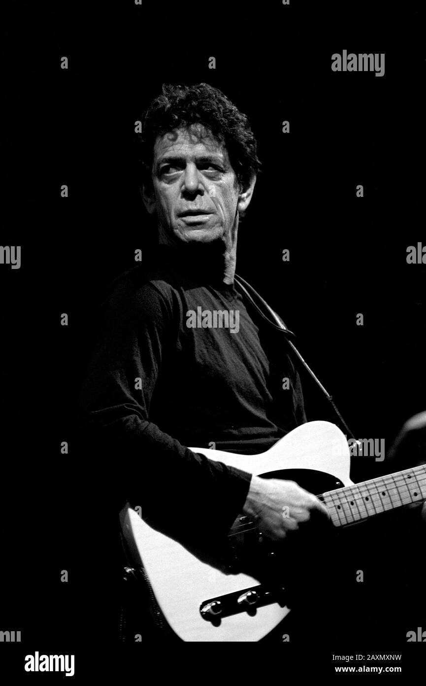 Milan Italie 21/07/2000 , concert live de Lou Reed au parc Idroscalo Banque D'Images