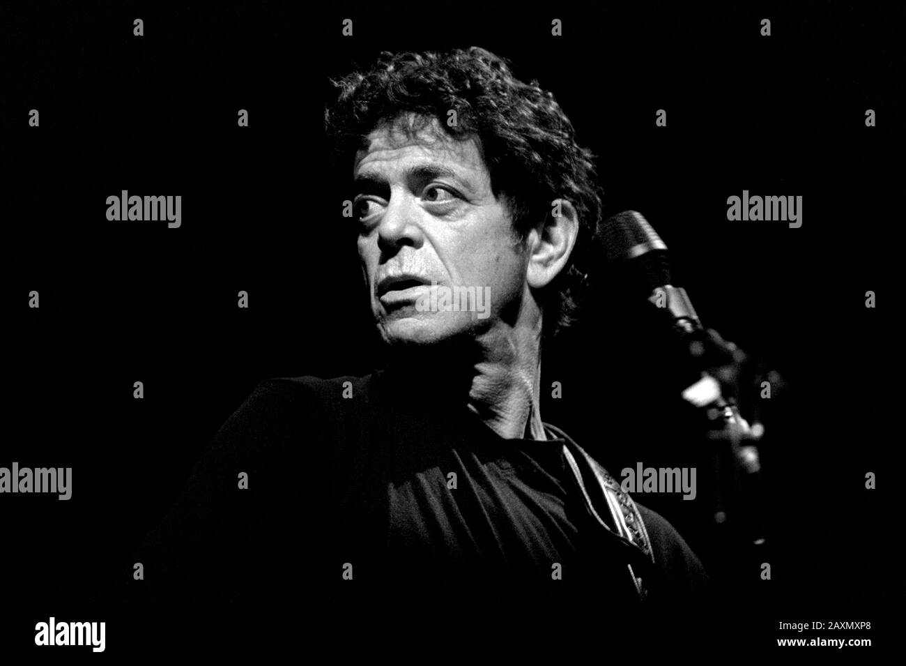 Milan Italie 21/07/2000 , concert live de Lou Reed au parc Idroscalo Banque D'Images