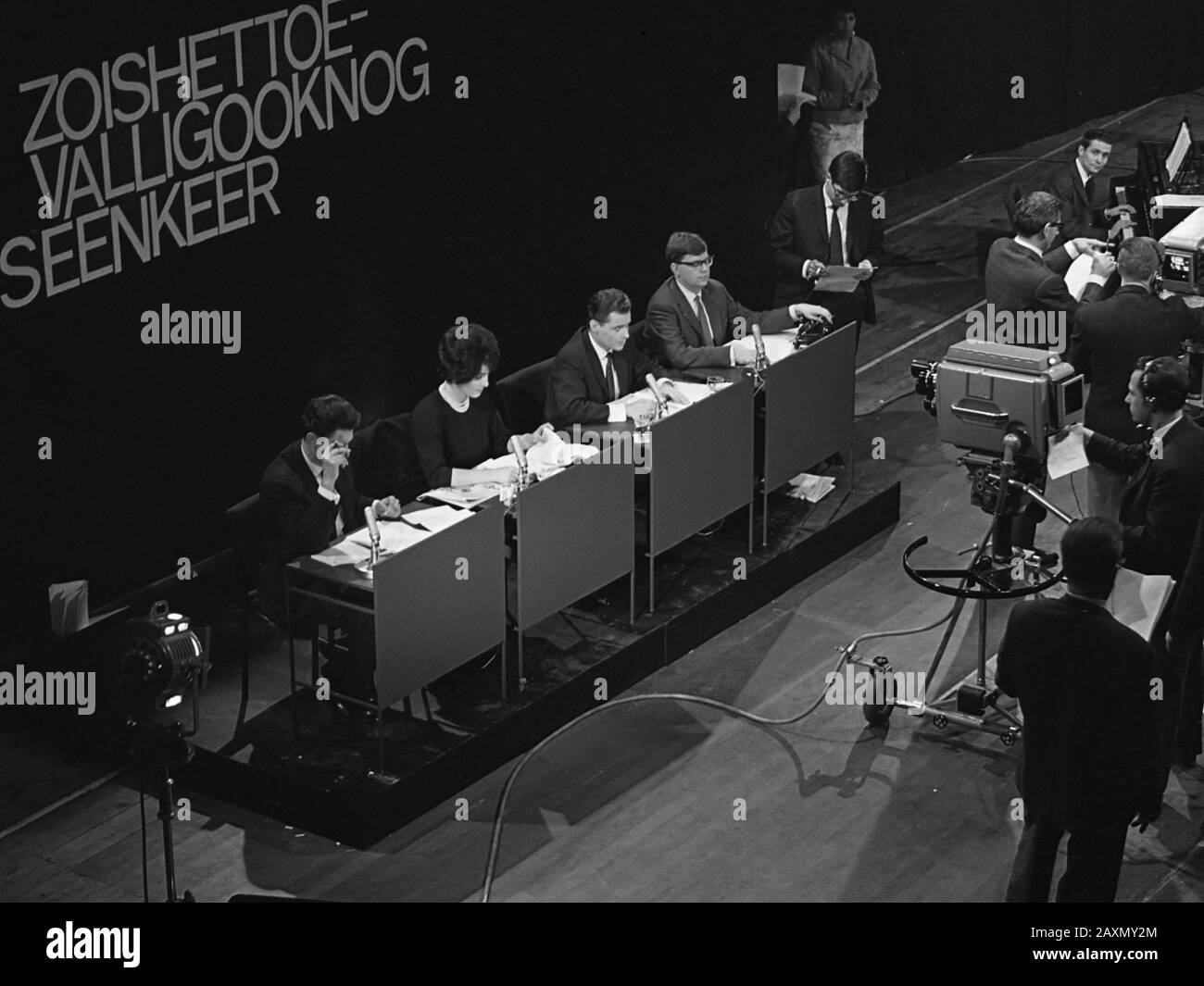 Le programme Est Donc une époque de VARA le 7 décembre 1963 Banque D'Images