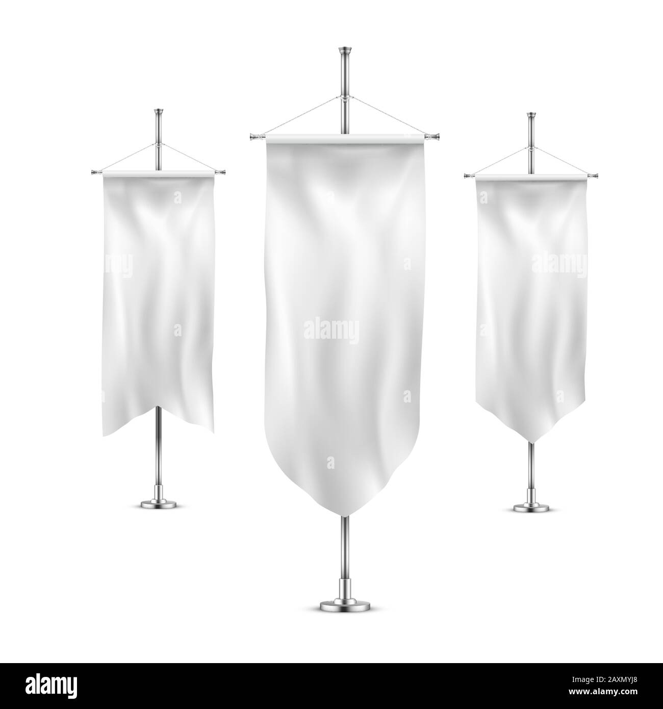Bannières Blanche 300 x 50 cm Banderole Personnalisée avec Corde de