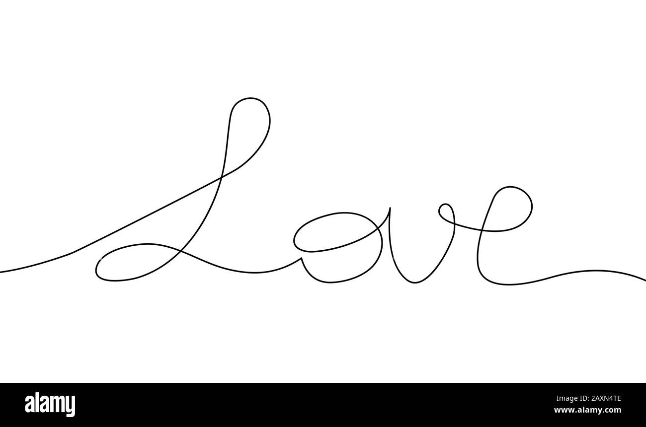 Dessin En Ligne Continue De Mot Amour Noir Et Blanc Illustration Minimaliste Du Concept D Amour Image Vectorielle Stock Alamy Dessin En Ligne Continue De Mot Amour Noir Et Blanc Illustration Minimaliste Du Concept D Amour Image Vectorielle Stock Alamy