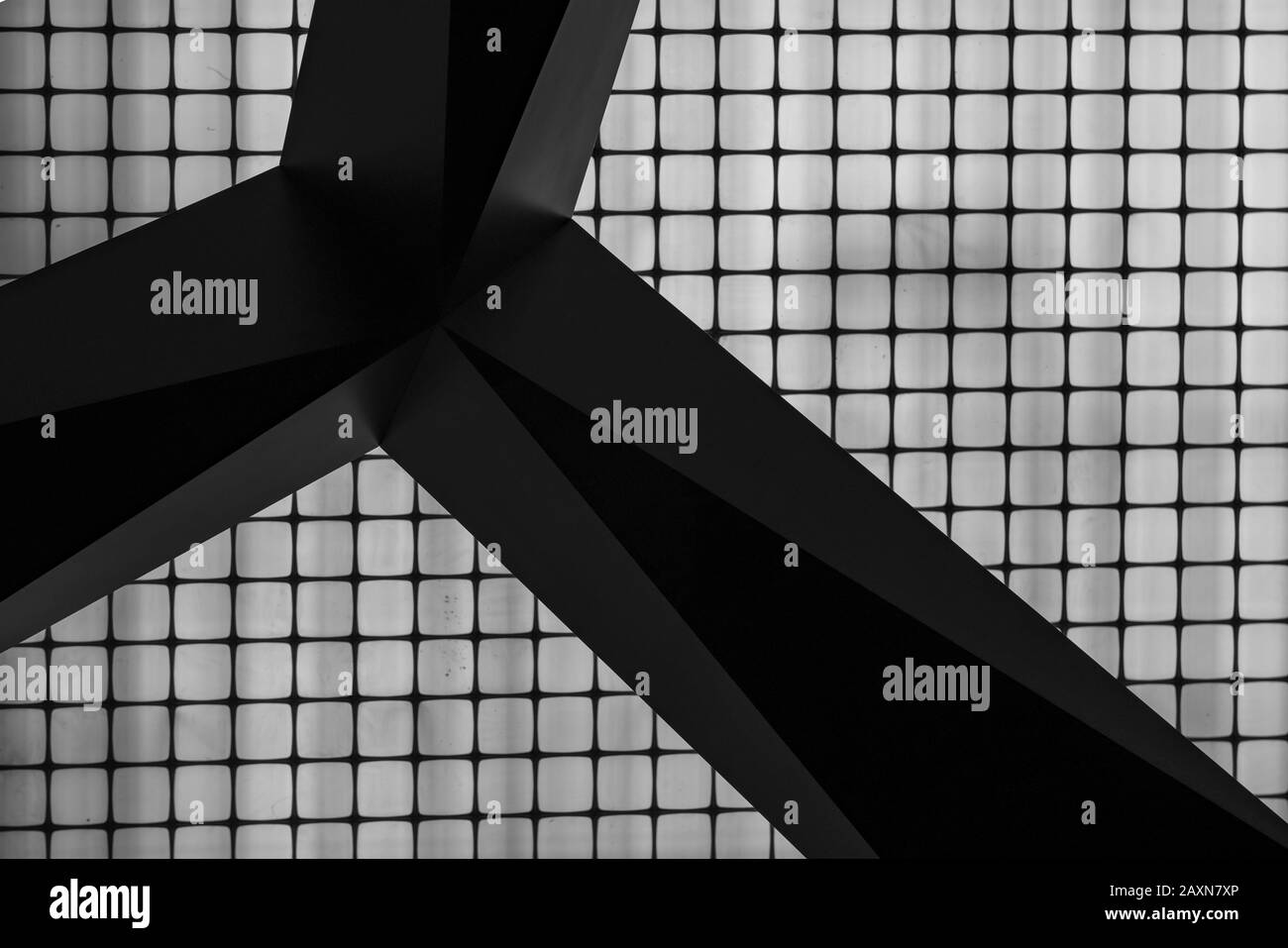 design plafond en noir et blanc Banque D'Images