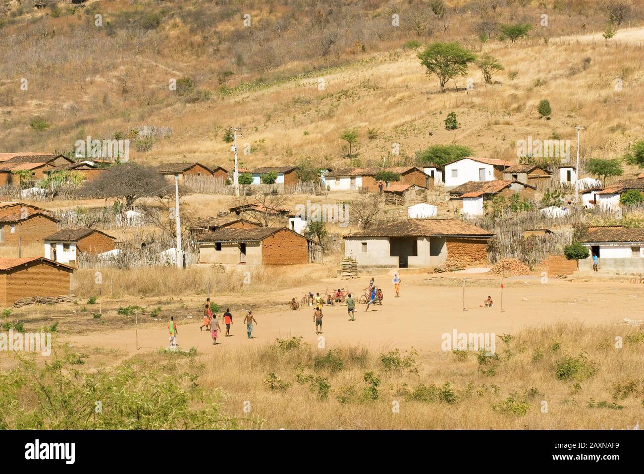 Déplacement du quartier du Centre de Caracol, Caracol, Piauí, Brésil Banque D'Images