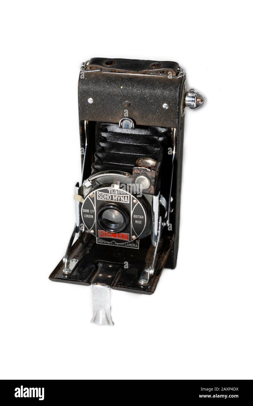 Vieux Soho Myna SK 12 soufflets, caméra de format moyen à partir de 1939. Banque D'Images