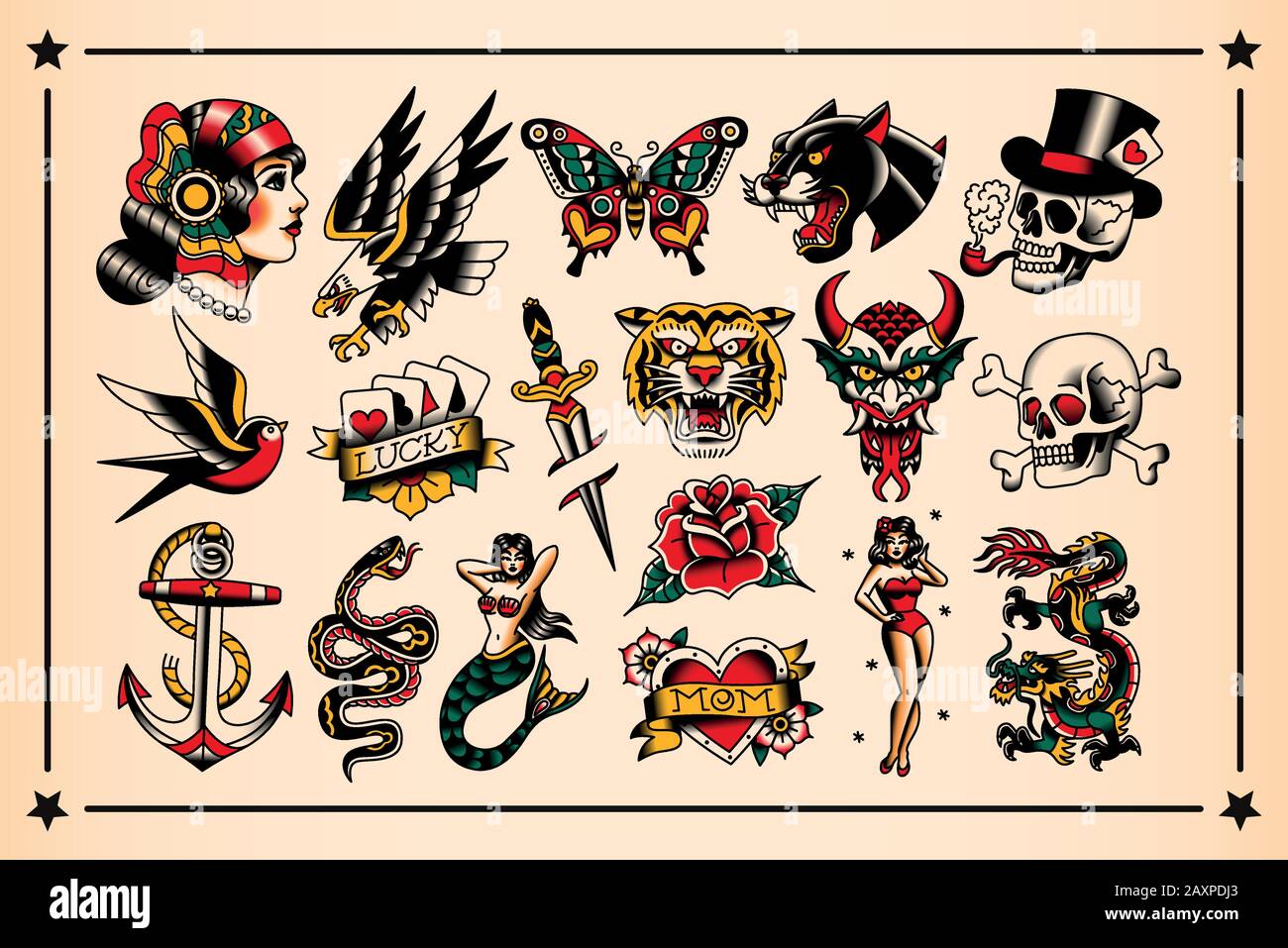 Ensemble Vectoriel De Personnages De Fantaisie Médiévaux Isolés Illustration de Vecteur