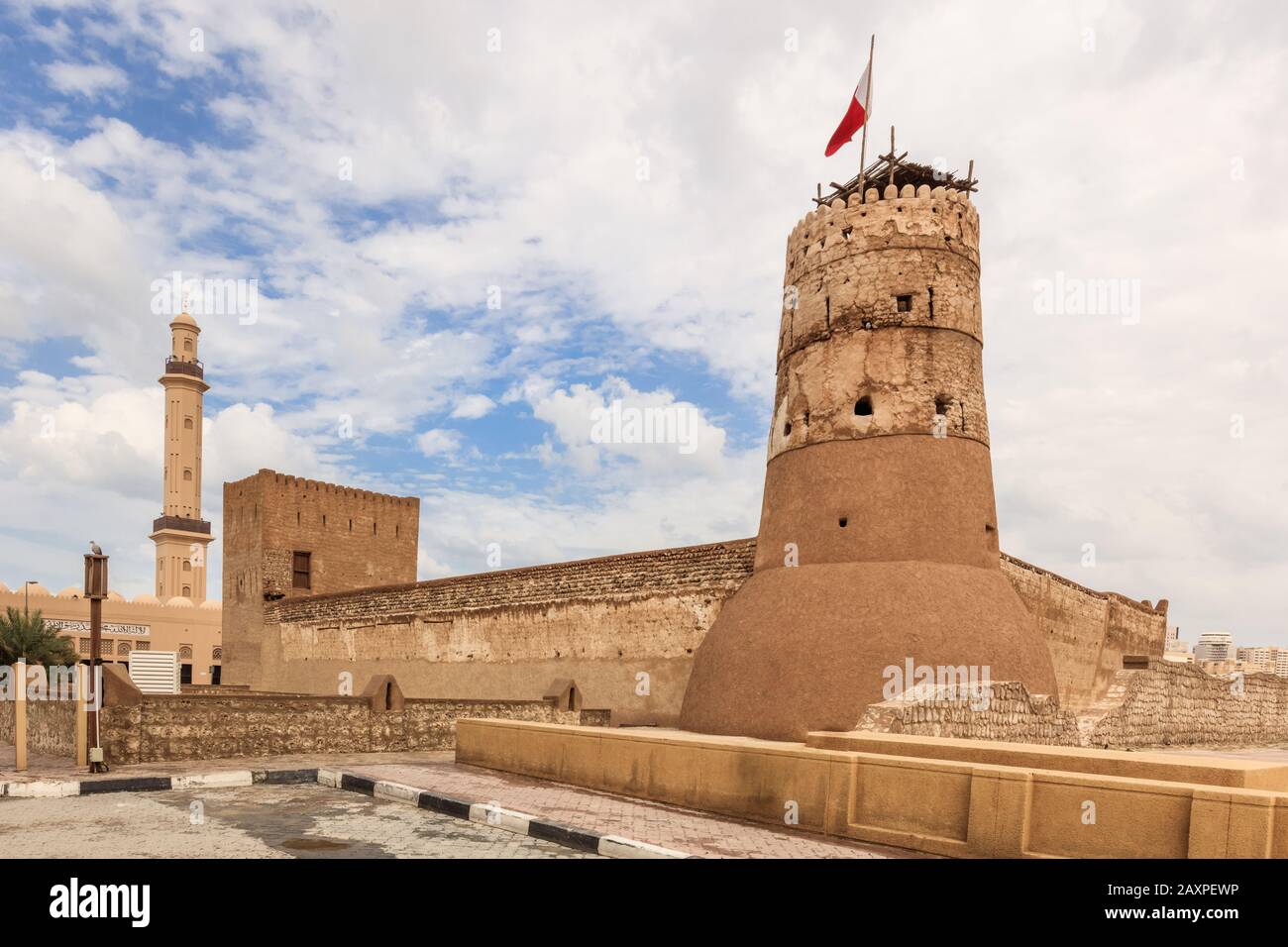 fort Al Fahidi, ancienne forteresse arabe à Dubaï. Emirats Arabes Unis Banque D'Images