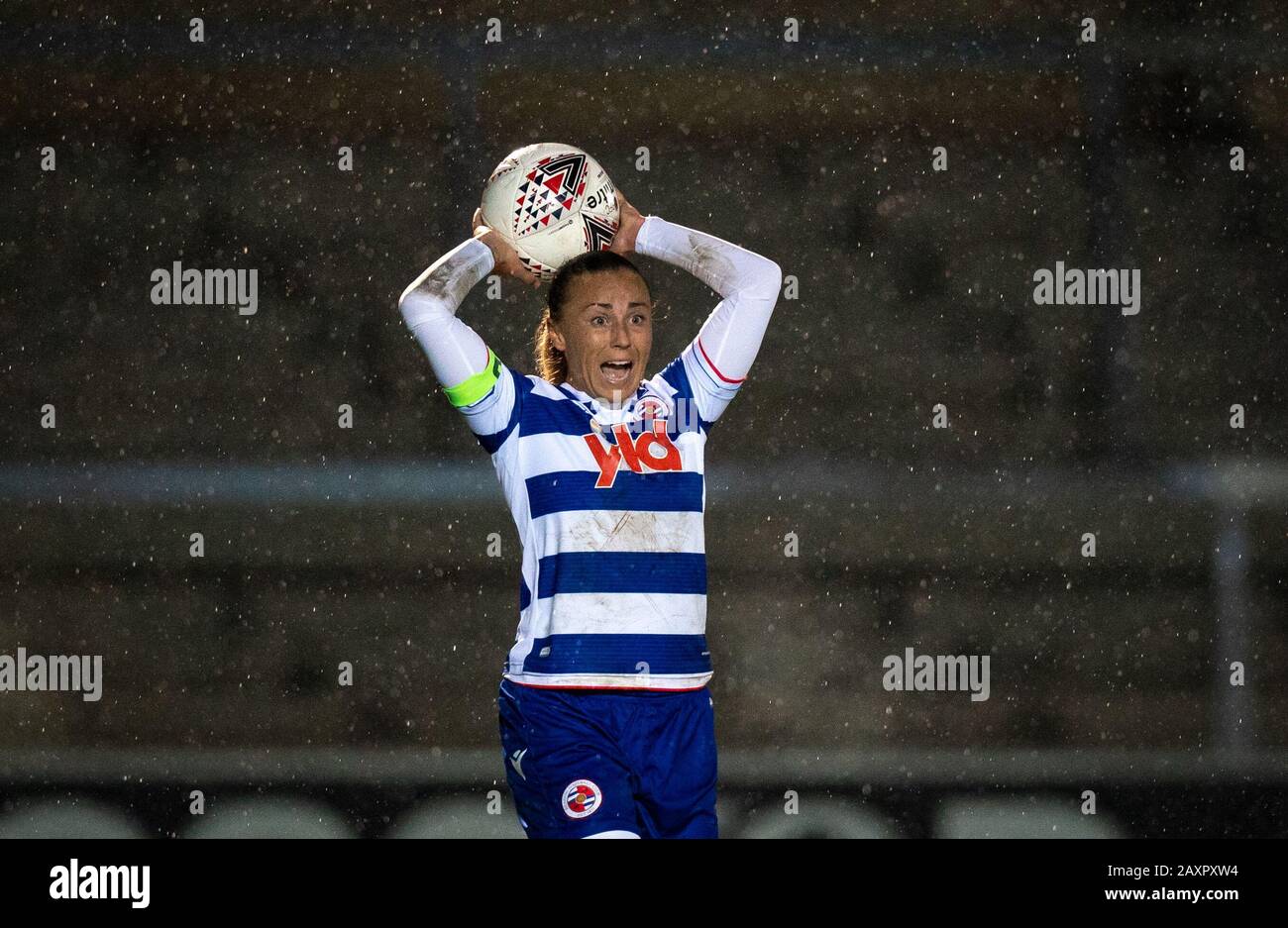 High Wycombe, Royaume-Uni. 12 février 2020. Natasha Harding of Reading Women lors du match FAWSL entre Reading Women et West Ham United Women à Adams Park, High Wycombe, Angleterre, le 12 février 2020. Photo D'Andy Rowland. Crédit: Images Prime Media / Alay Live News Banque D'Images