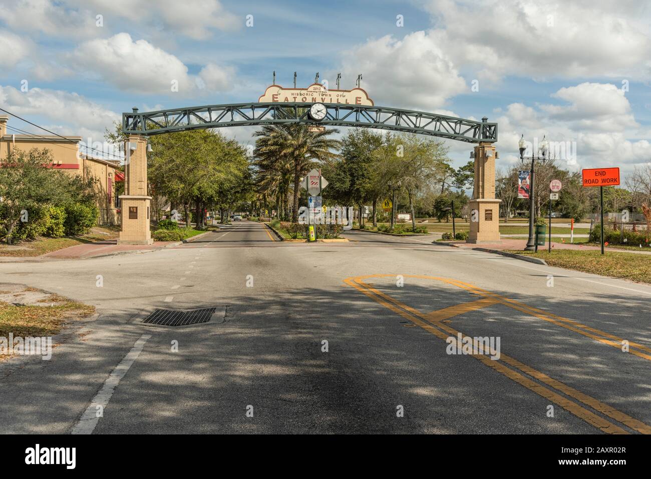 Ville historique d'Eatonville, Floride États-Unis Banque D'Images