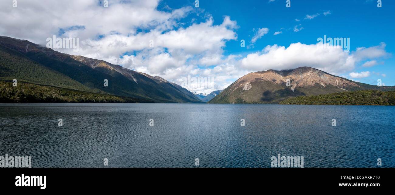 Vue Sur Le Lac Rotoiti, Le Parc National Des Lacs Nelson, Le District De Tasman, L'Île Du Sud, La Nouvelle-Zélande, L'Océanie Banque D'Images