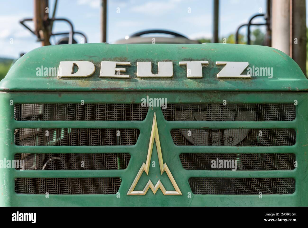 Breuberg, Hesse, Allemagne, tracteur Deutz de type D 4006, série D-06, année de production 1971, capacité moteur 2826 cm3, 35 ch Banque D'Images