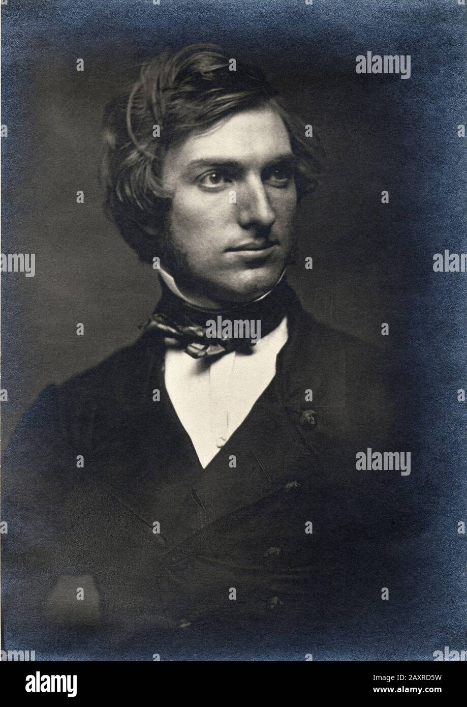 1850 CA , États-Unis : le peintre américain Henry Peters GRAY ( 1819 - 1877 ) . Portrait de Mathew B. Brady ( 1822 - 1896) . - ARTS - ARTI VISIVE - ARTE - Francia - PORTRAIT - RITRATTO - HISTOIRE - FOTO STORICHE - col - coletto - noeud papillon - fiocco - cravatta -- Archivio GBB Banque D'Images