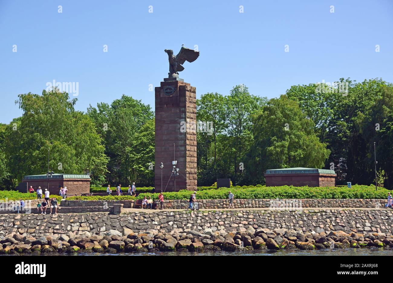 Europe, Allemagne, Schleswig-Holstein, Kiel, Kieler Förde, Mer Baltique, Möltenort-Heikendorf, Mémorial Sous-Marin, Banque D'Images