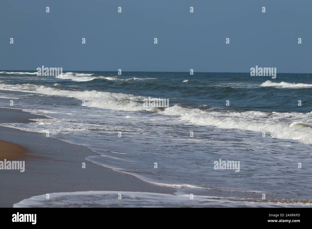 belle plage arrière-plan, la grande vague sur le paysage de la mer, les images de la plage et de la mer, la plage et le ciel Banque D'Images