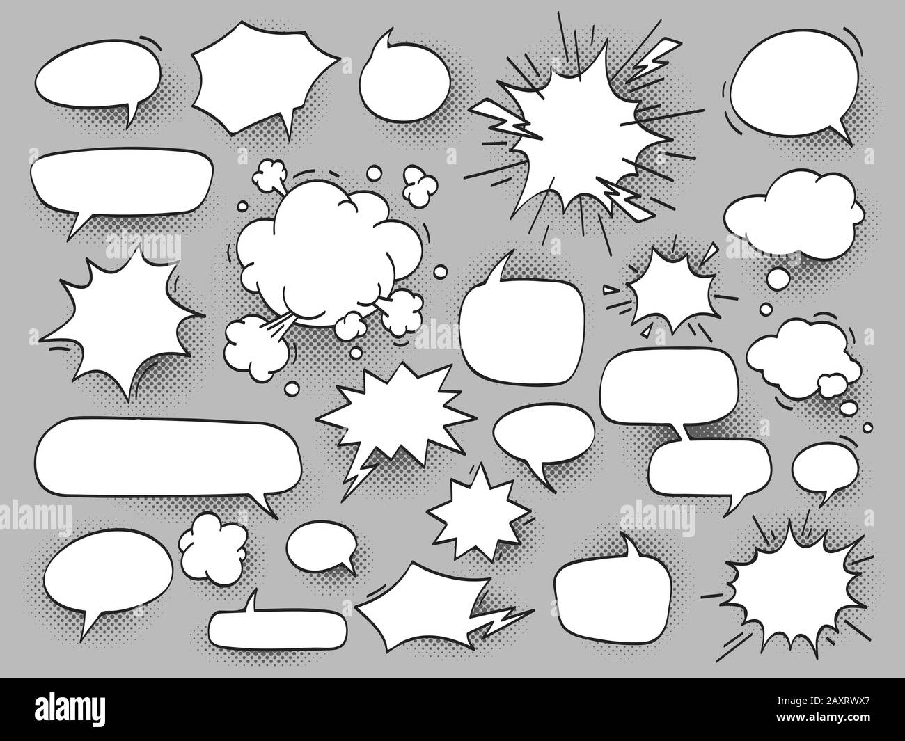 Bulle de bande dessinée vide Banque de photographies et d’images à haute résolution Alamy