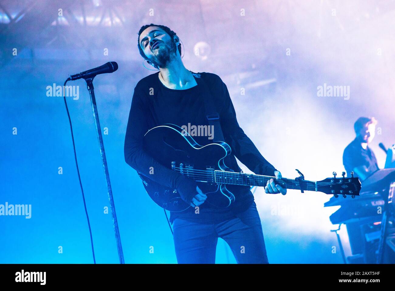 Tom Smith, des éditeurs de rock anglais, se produit en direct à Alcatraz à Milan, en Italie, le 12 février 2020 Banque D'Images