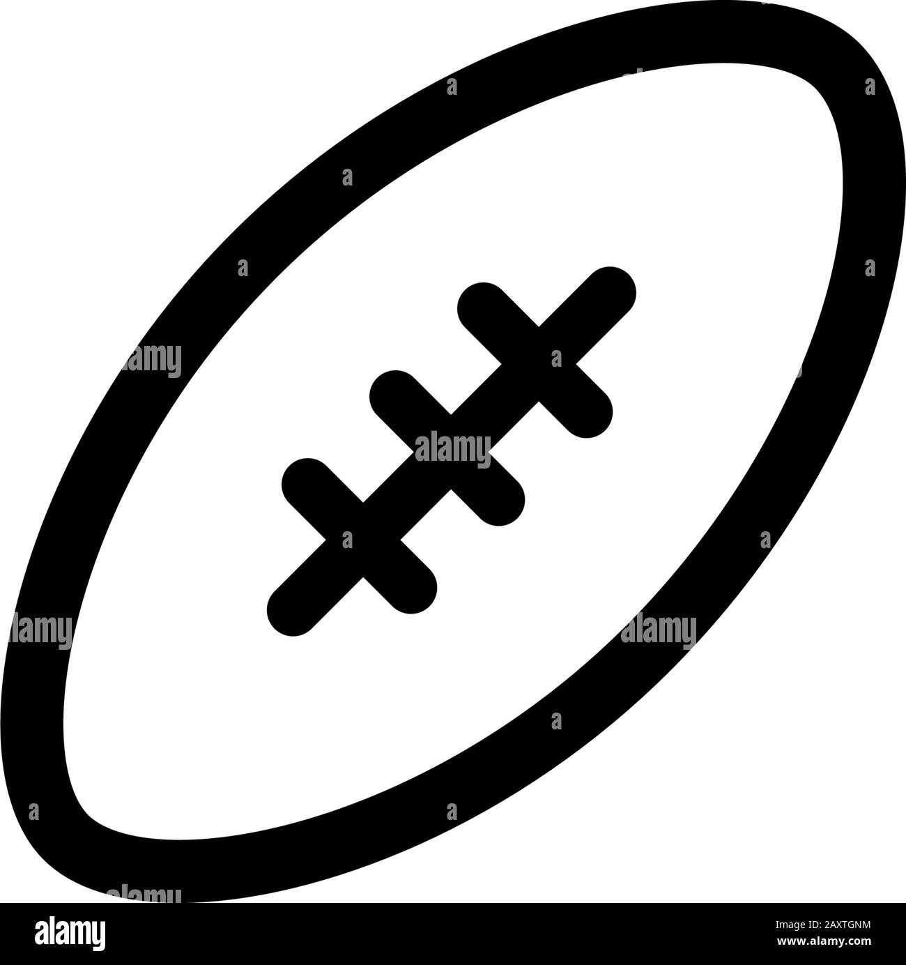 Modèle de design d'icône de football américain Illustration de Vecteur