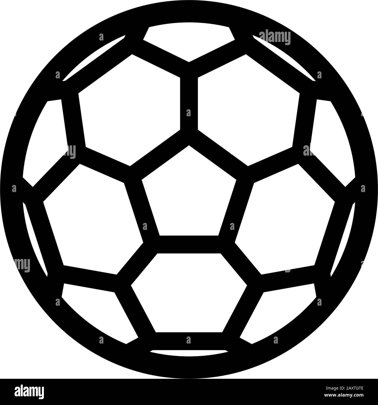 Modèle de motif icône de ballon de football Illustration de Vecteur