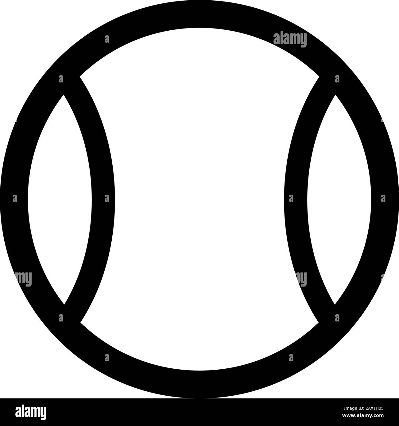 L'icône de balle de tennis Illustration de Vecteur