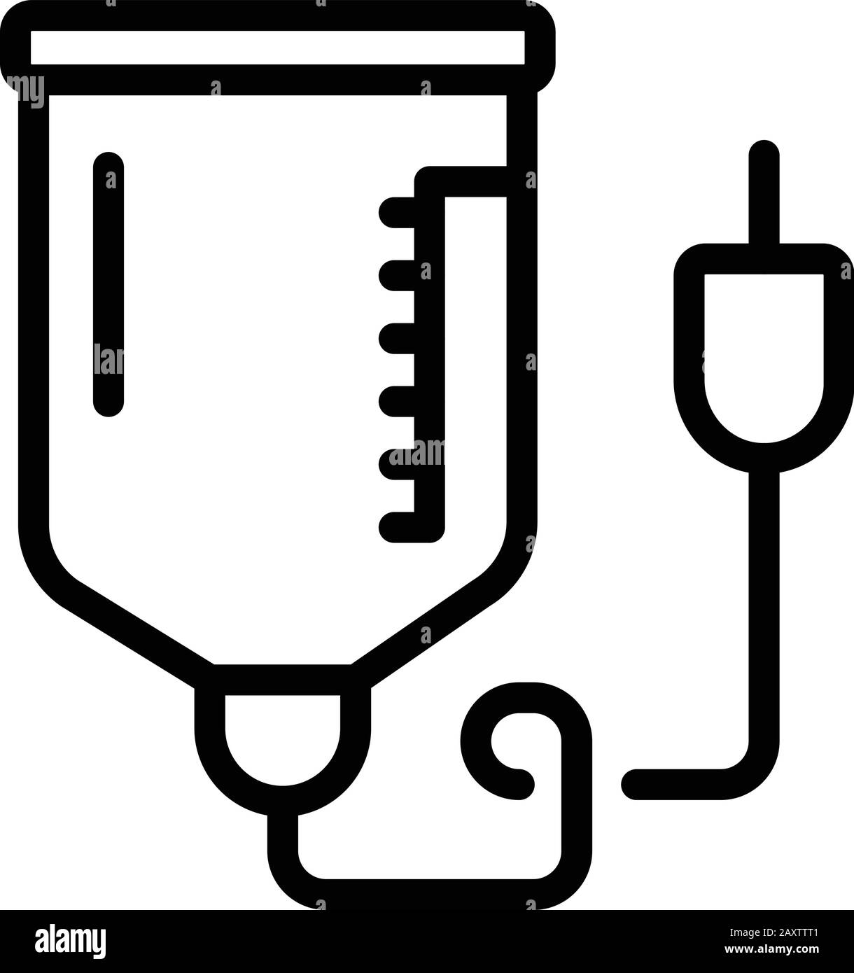 Icône du progiciel d'anesthésie, style de contour Illustration de Vecteur