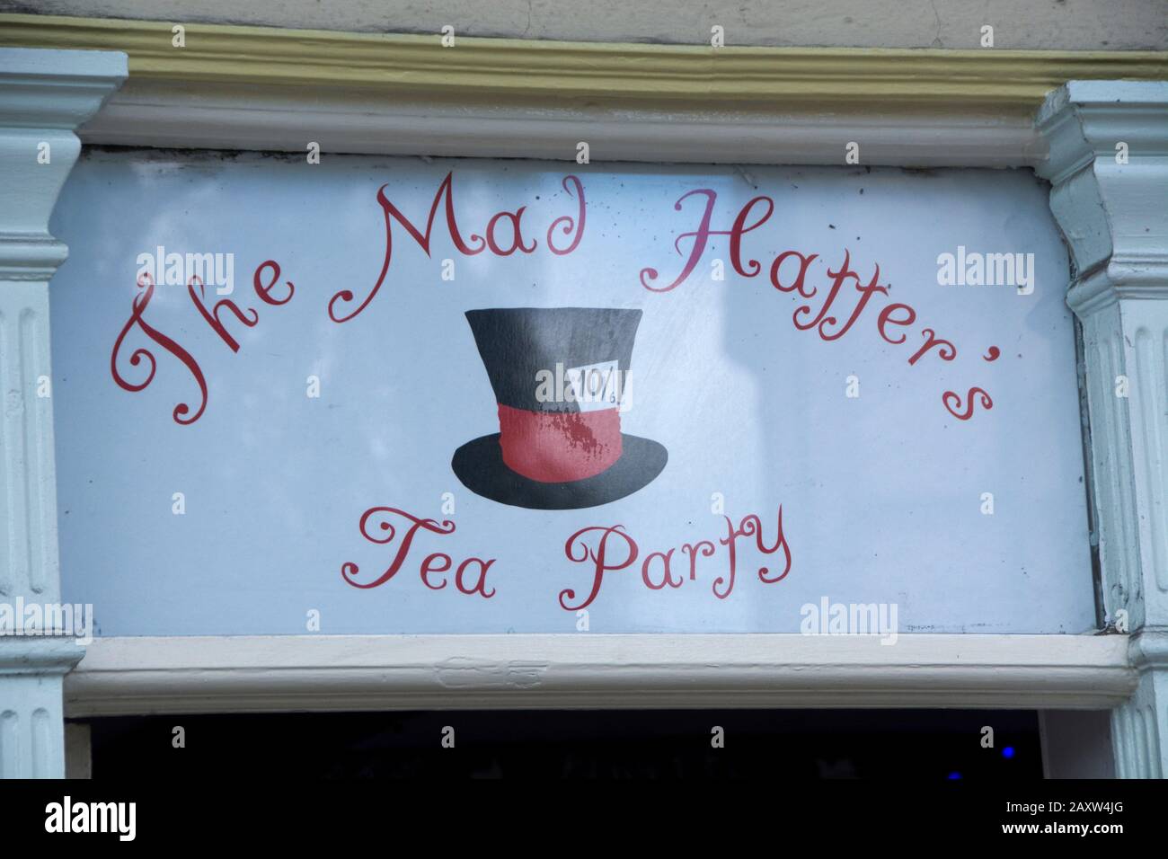 Mad Hatters Cafe à Bath Somerset, Angleterre, Royaume-Uni Banque D'Images