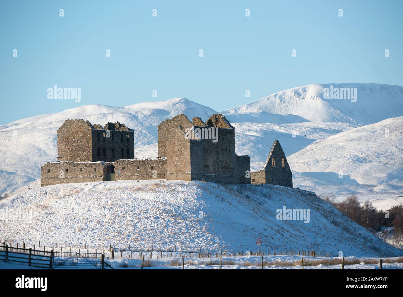 Une caserne de Redcoats construite pour contrôler les soulèvements du Jacobite dans les Highlands centraux de l'Écosse au cours des années 1700. Banque D'Images