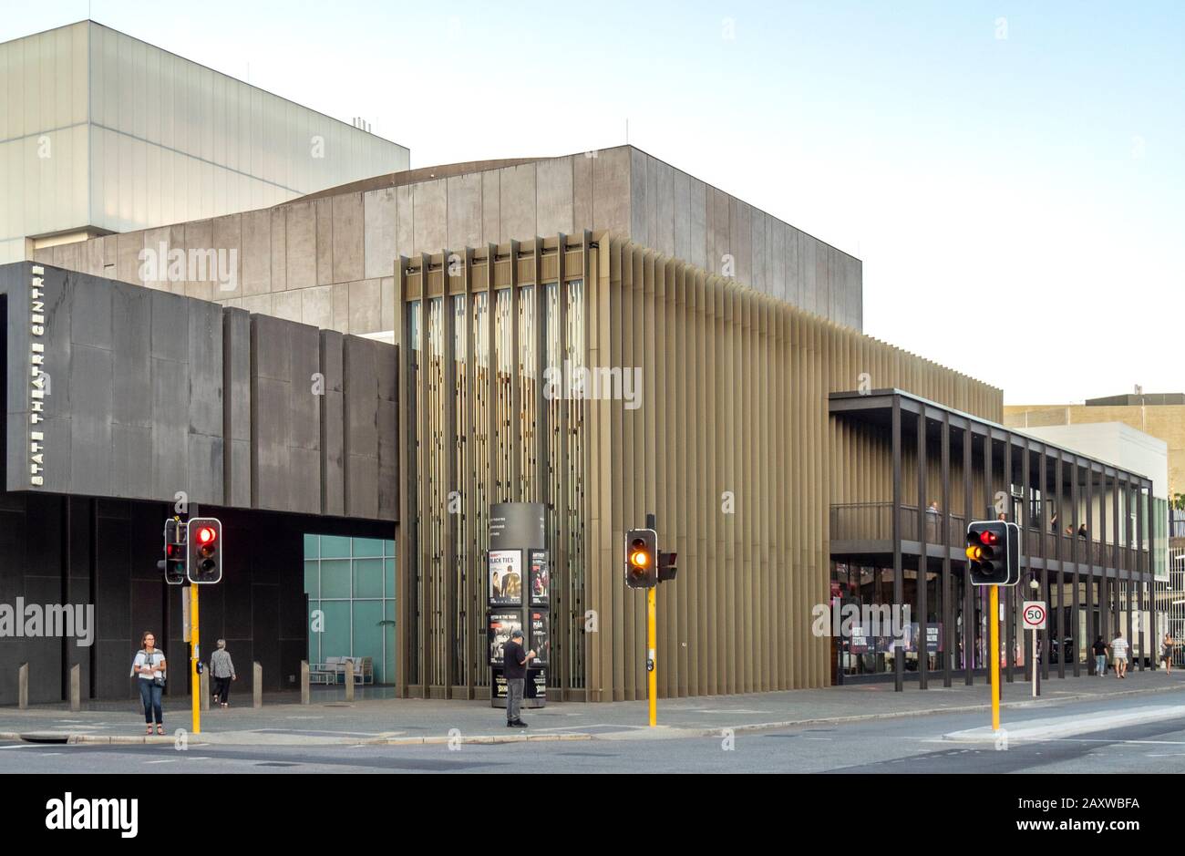 State Theatre Center abritant le Heath Ledger Theatre Roe Street Northbridge Perth WA Australie. Banque D'Images