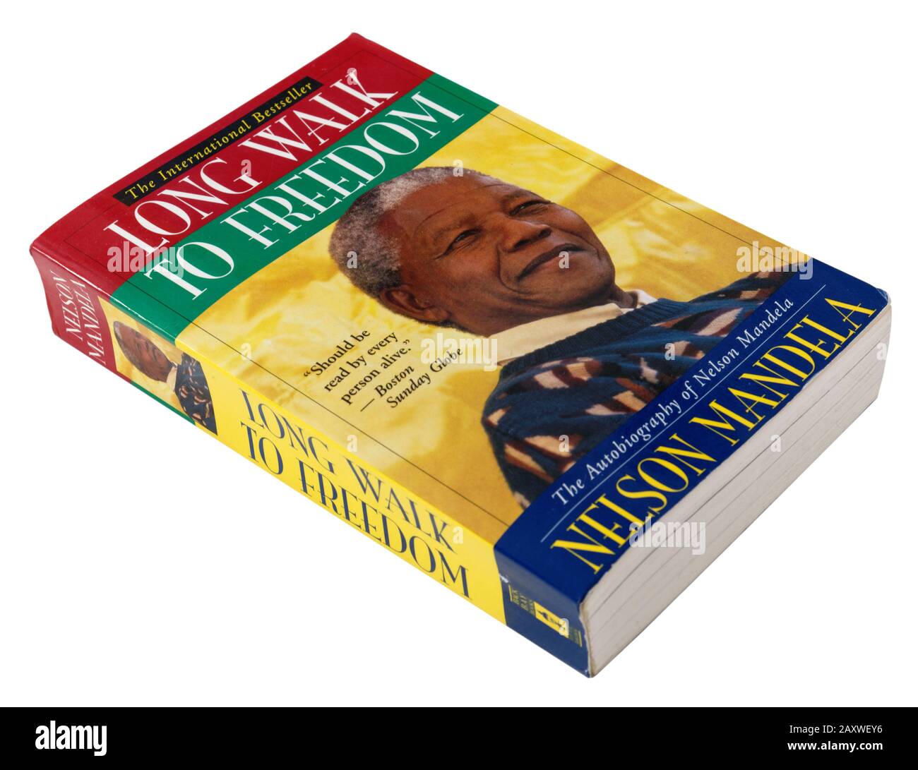Longue Promenade vers la liberté, l'autobiographie de Nelson Mandela Banque D'Images