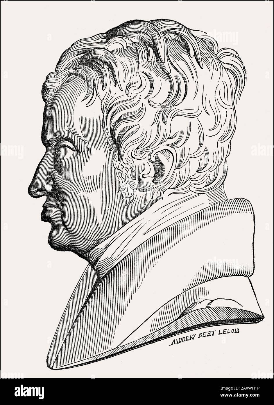 André-Marie Ampère, 1775 – 1836, physicien et mathématicien français Banque D'Images