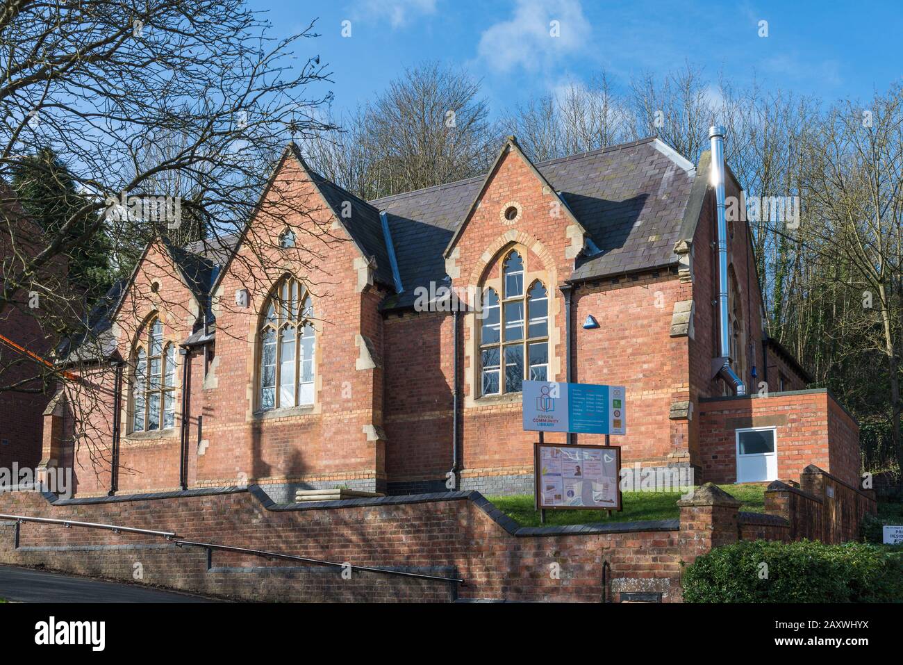 Bibliothèque Communautaire Kinver À Kinver, Dans Le Staffordshire Du Sud Banque D'Images