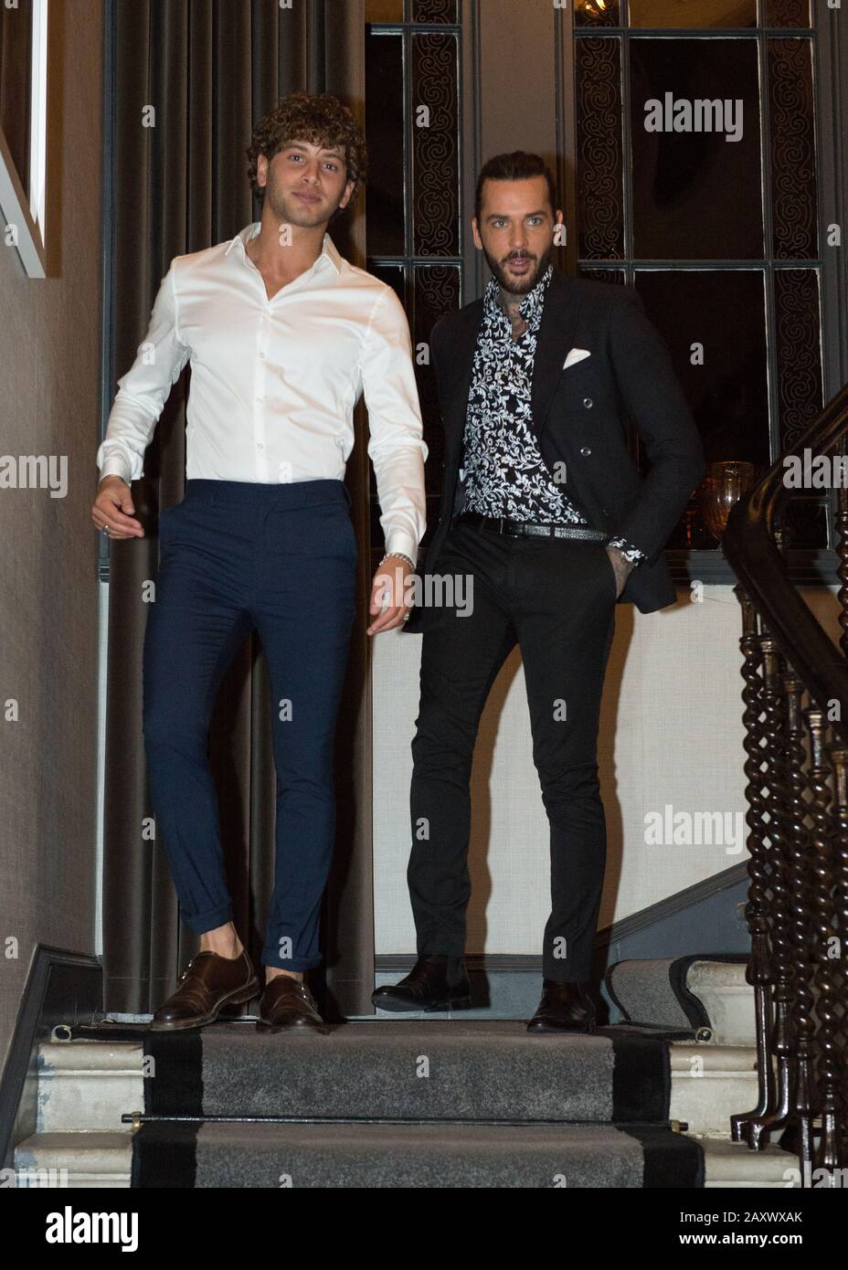 Édimbourg, Royaume-Uni. 27 novembre 2018. Célébrités Love Island Stars - Eyal Booker (à gauche) et Pete Wicks (à droite) ont vu le Towie Party pour LE QUIZ Credit: Colin Fisher/Alay Live News Banque D'Images
