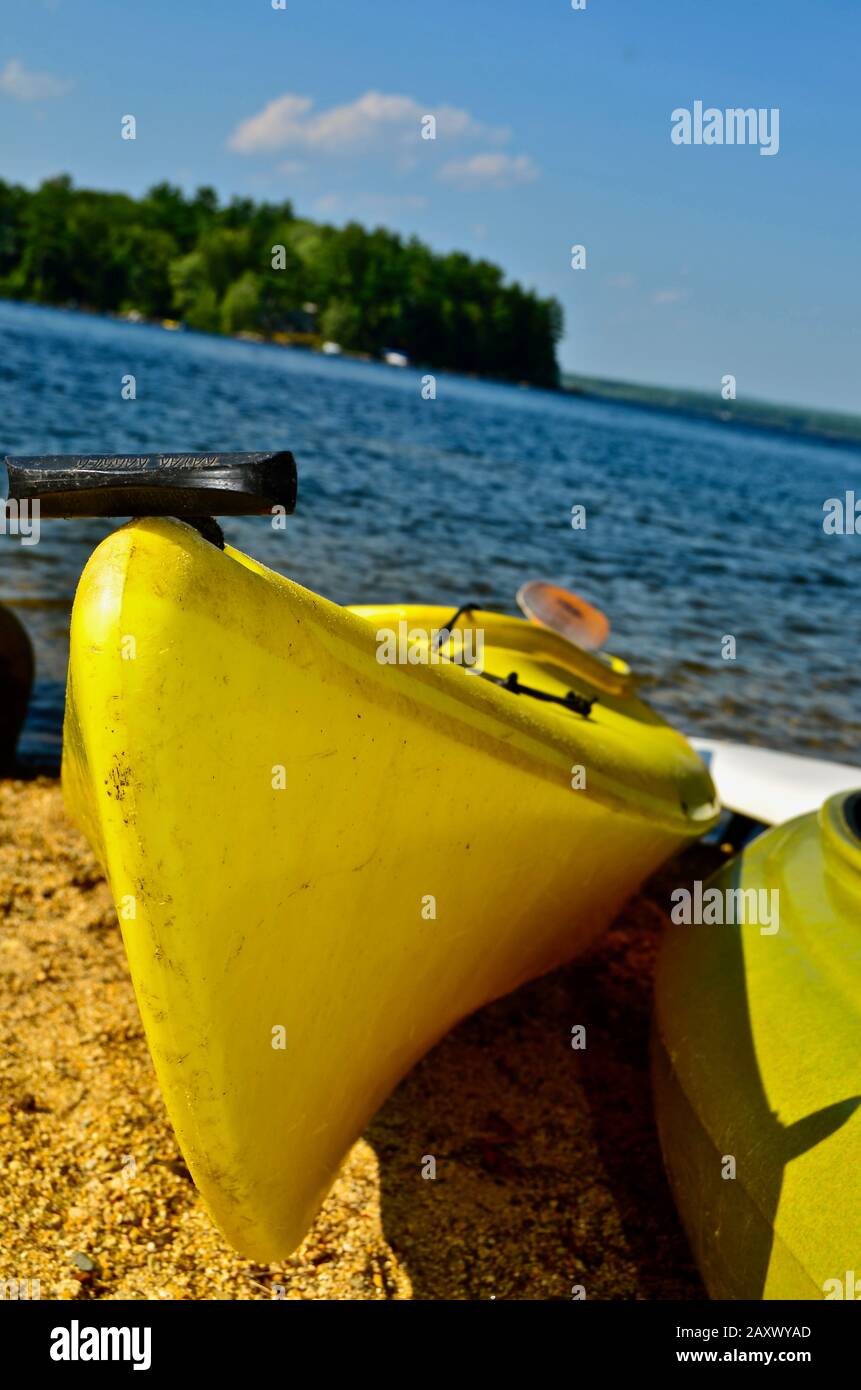 Kayak dans le Maine Banque D'Images
