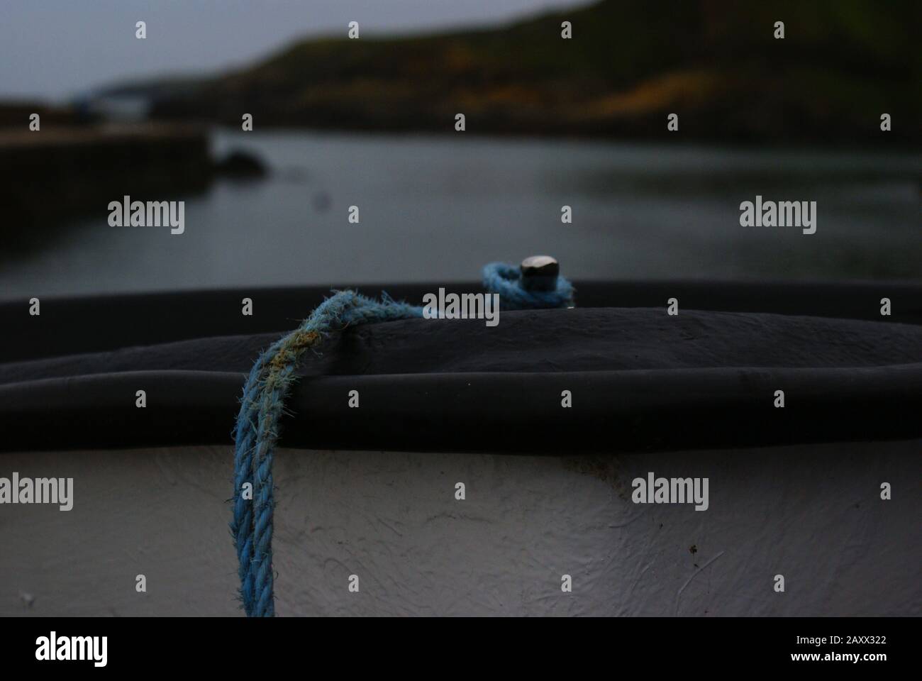 Bateau À Cove Bay Harbour Avec Fond Doux, 2019 Banque D'Images