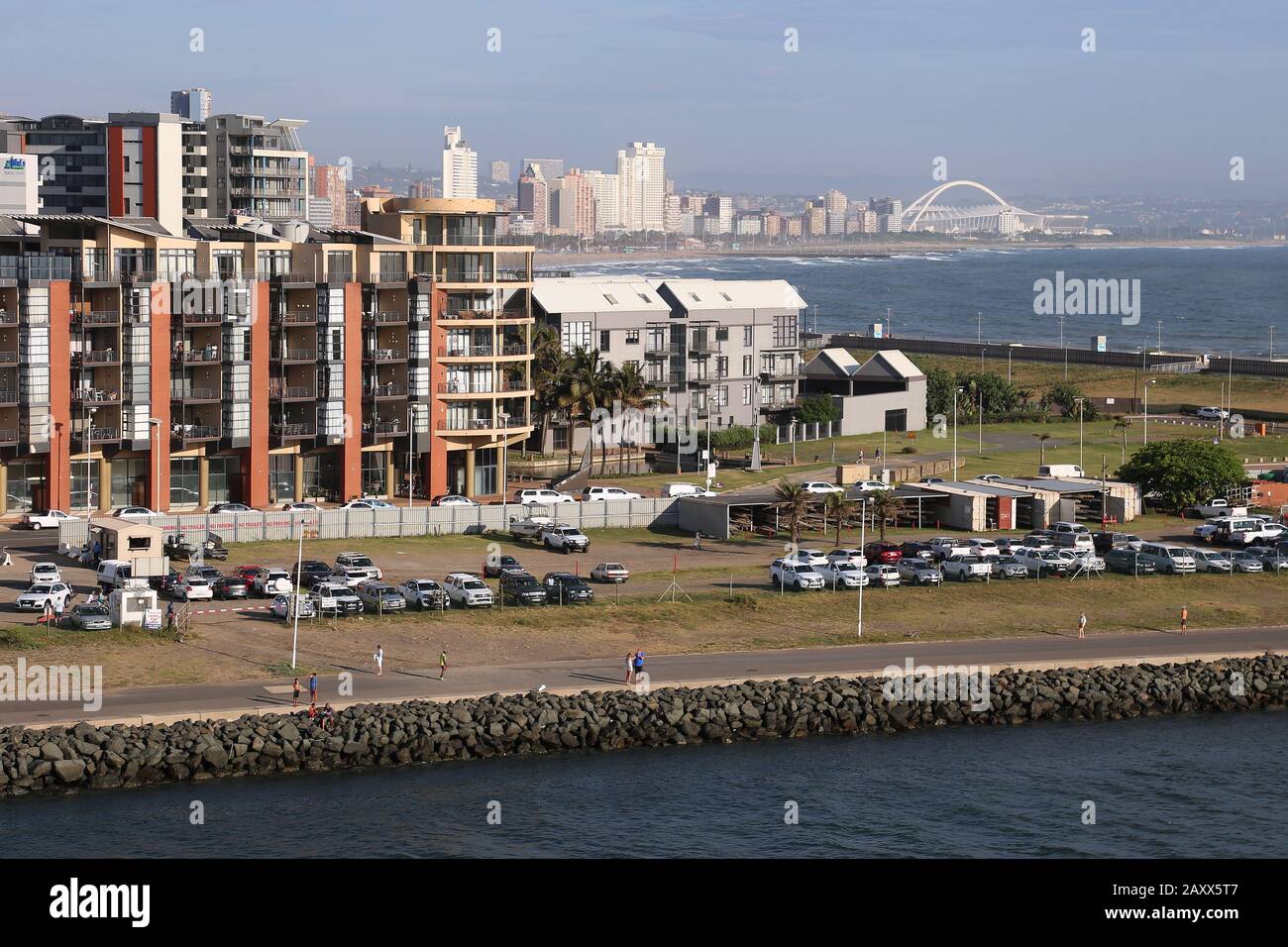 Point Waterfront Apartments Et Point Bastille, Point, Durban, Kwazulu-Natal Province, Afrique Du Sud Banque D'Images