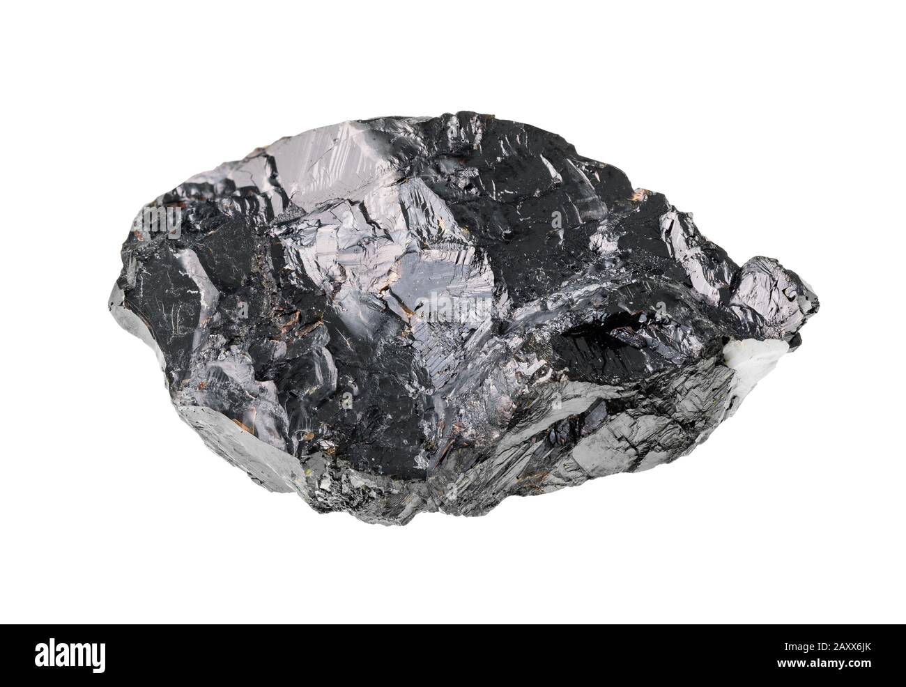découpe de roche de sphalérite brute ( blende de zinc) sur fond blanc Photo  Stock - Alamy