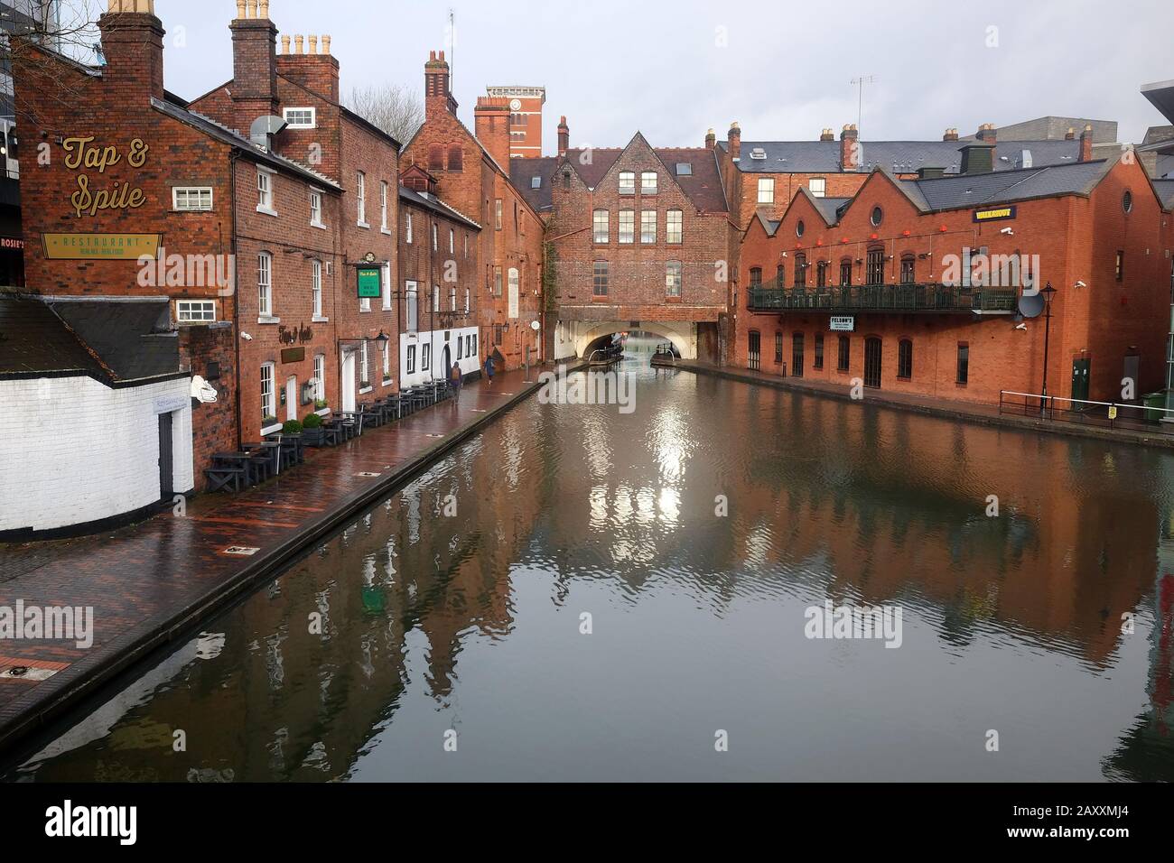 Février 2020, Petite Venise, Birmingham, Royaume-Uni Banque D'Images