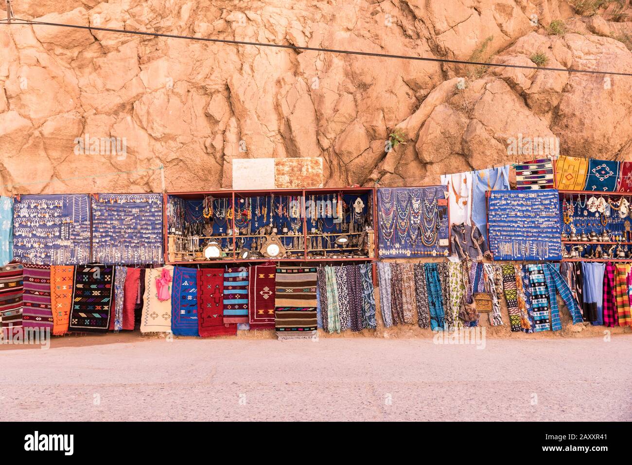 Souk Dans La Gorge De Todra, Province De Tinghir, Maroc Banque D'Images