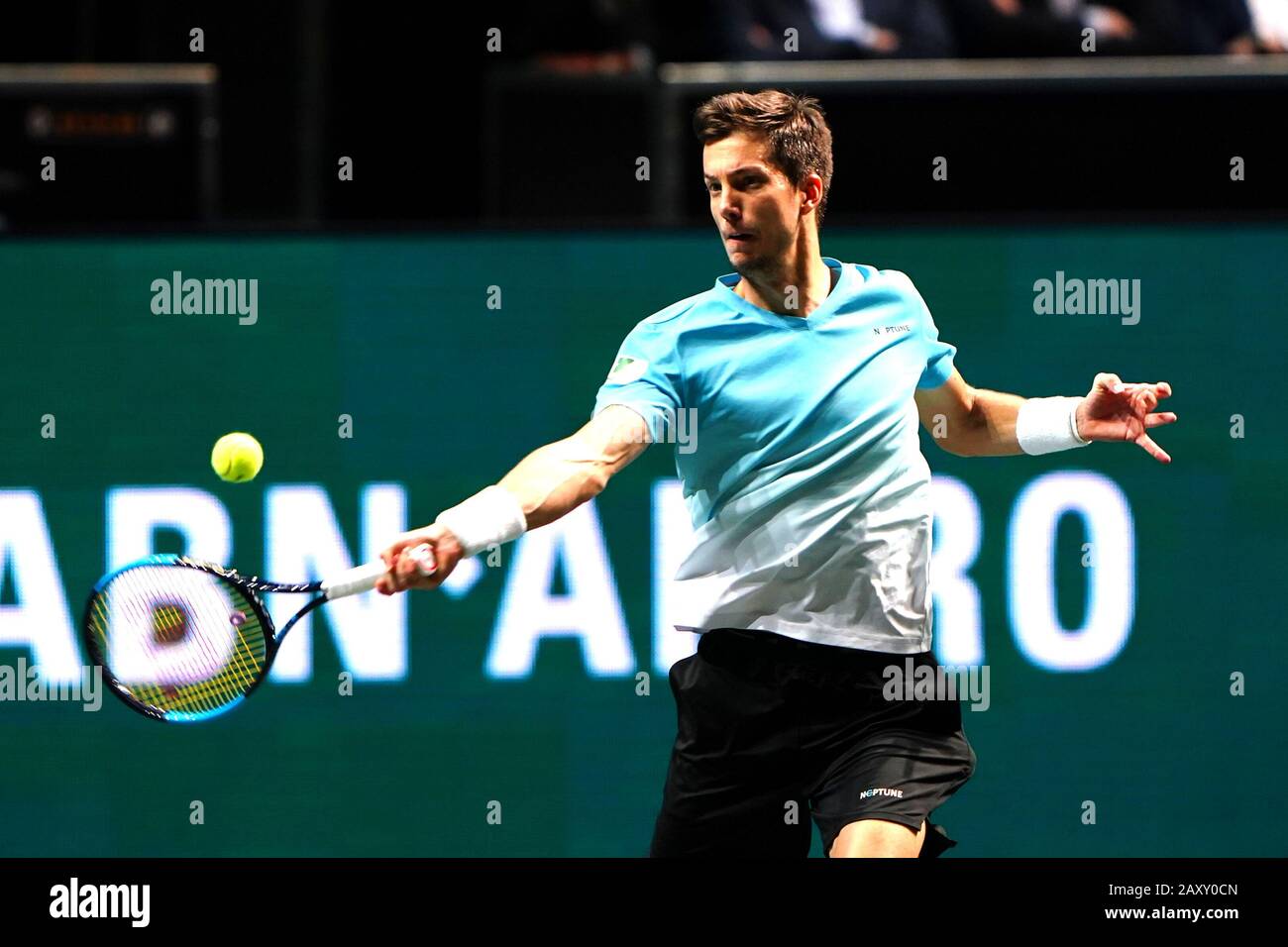 13 février 2020 Rotterdam, Pays-Bas tournoi ABN Amro ATP Aljaz Bedene (SLO) Banque D'Images